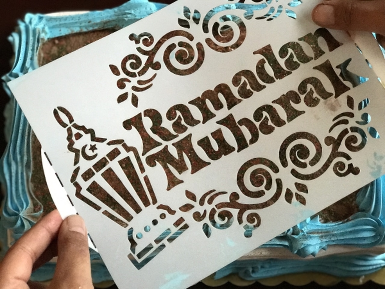 Ramadan Stencil Set of 2 (1 Arabic & 1 English)