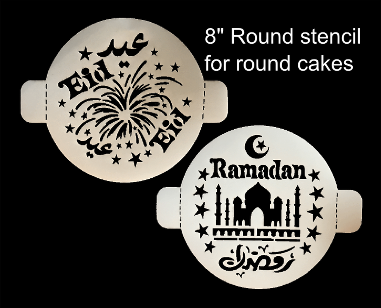 Round Stencil Set of 2 (1 Eid, & 1 Ramadan)
